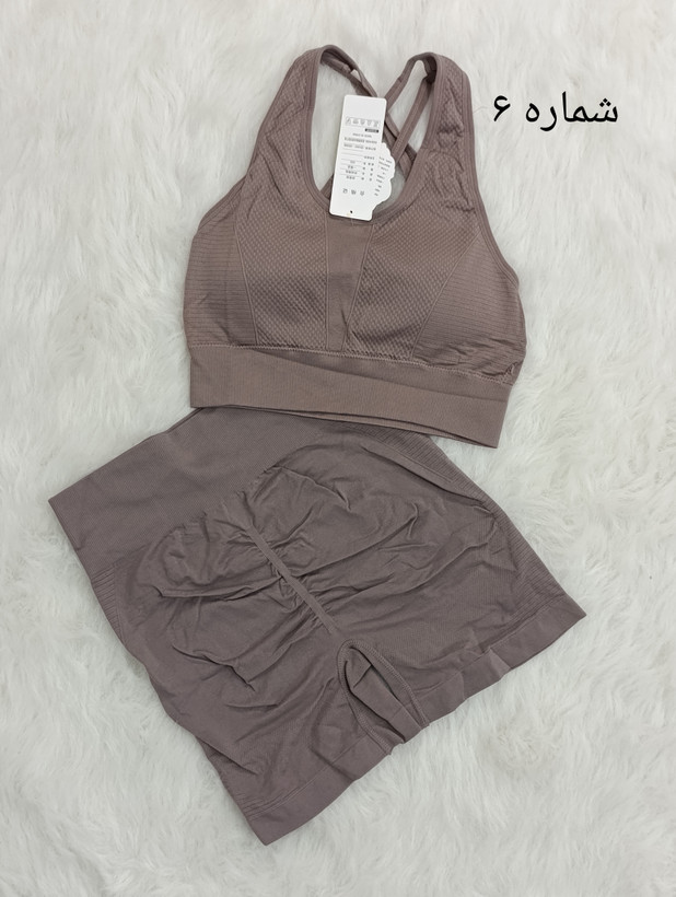 ست نیمتنه و شورتک سیملس پشت چین دار